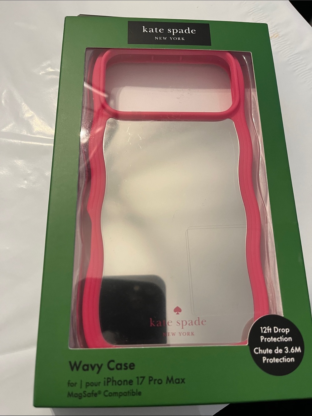 kate spade Pink Wavy Mirror iPhone 17 Pro Max Case